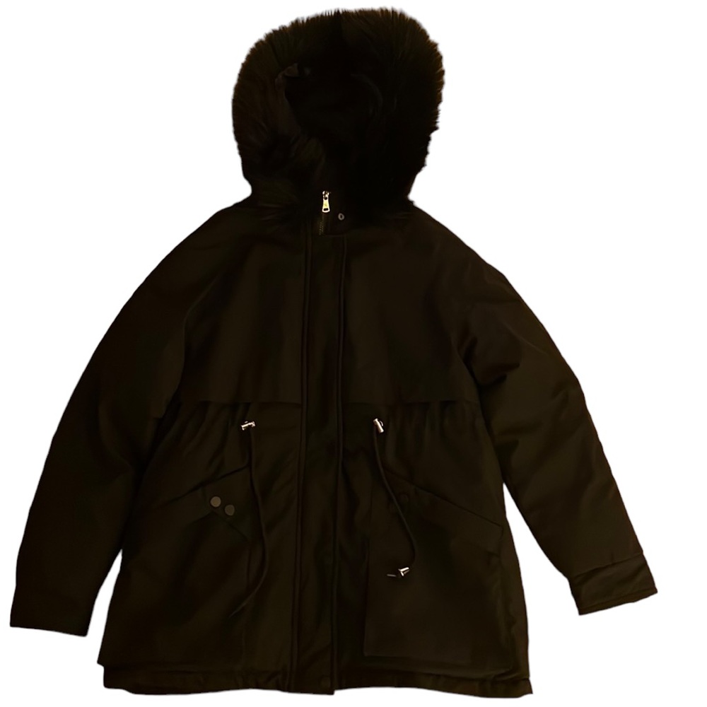 Women’s Shein Black Winter Coat - L